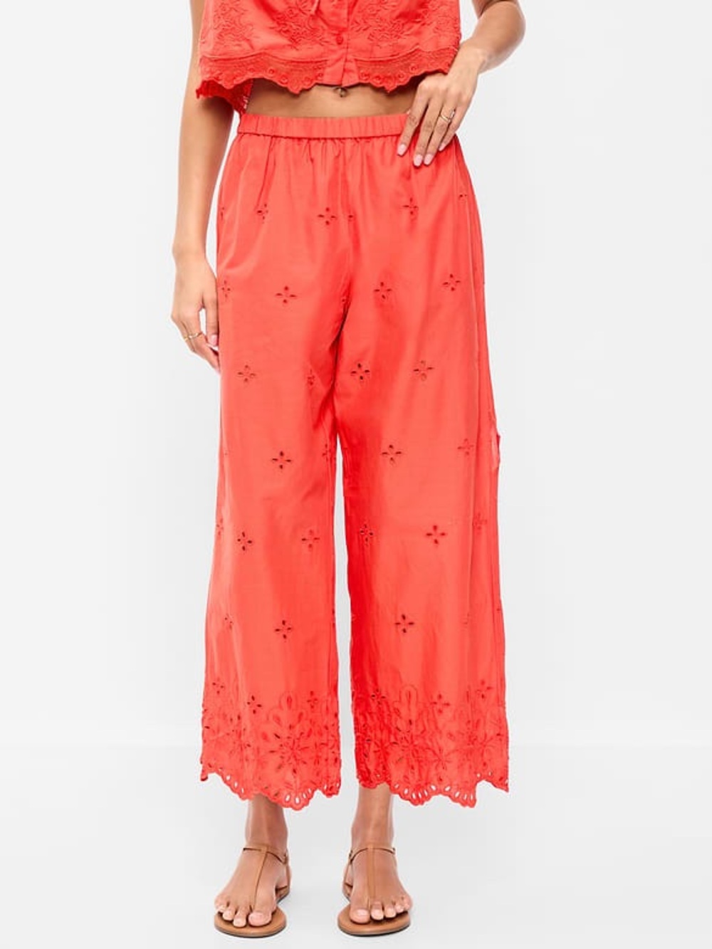 NEW Old Navy High-Waisted Cut Out Wide-Leg Pant